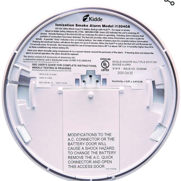 3 Kidde hard wired smoke detectors - Picture 5 of 5